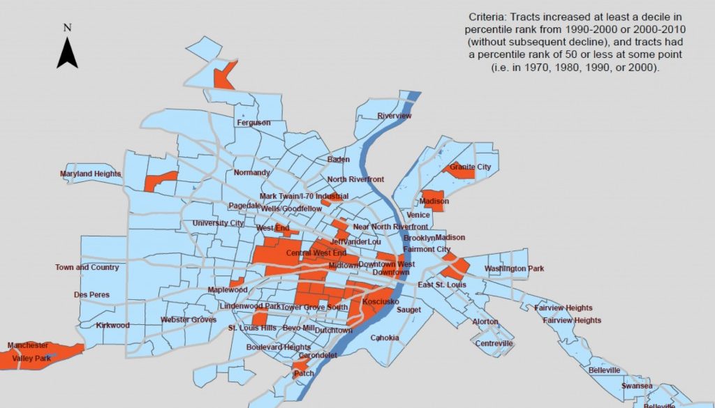St. Louis Gentrification Map