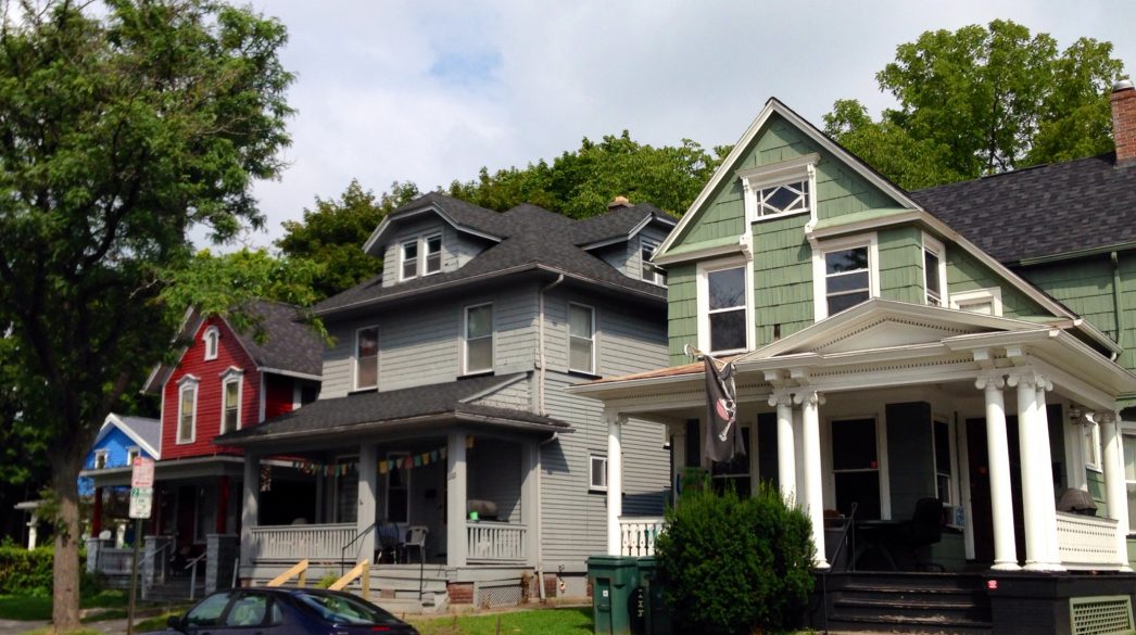 Homes in revitalized South Wedge - Rochester NY - Credit Chelsea Allinger Center for Community Progress-2014