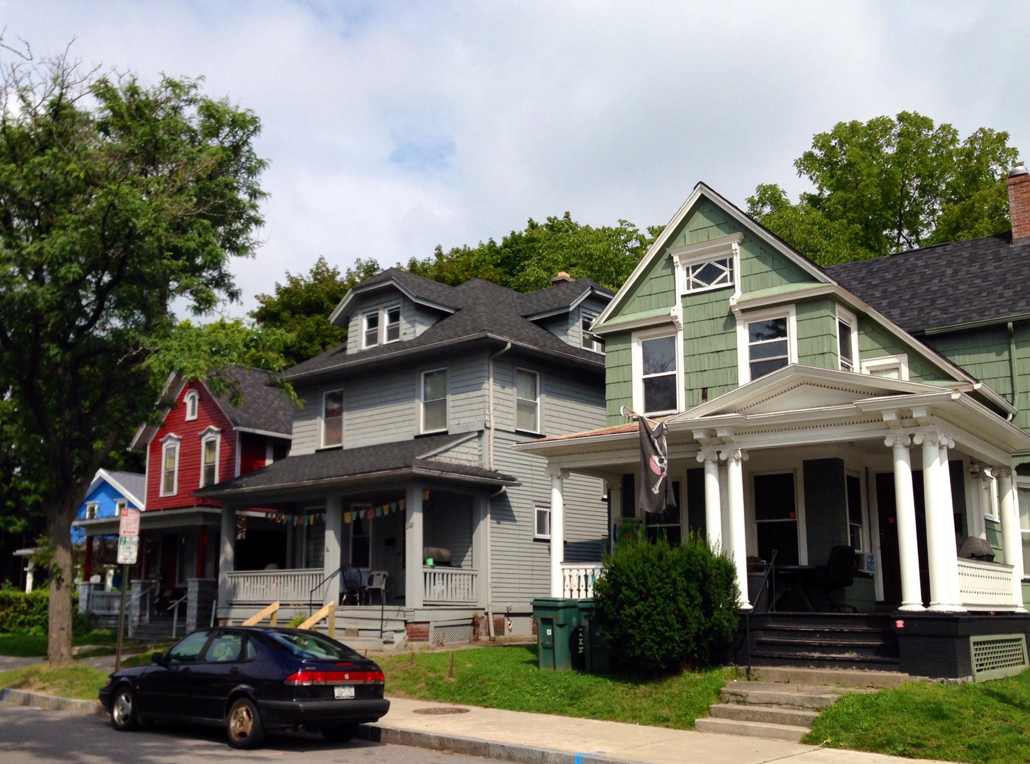 Homes in revitalized South Wedge - Rochester NY - Credit Chelsea Allinger Center for Community Progress-2014