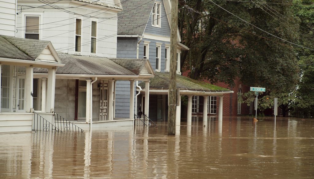 Flooding in Binghamton - Credit Katy via Flickr