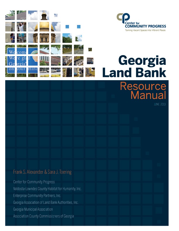 New Resource Manual Streamlines Start-Up Process for Georgia Land Bank Authorities (Press Release)