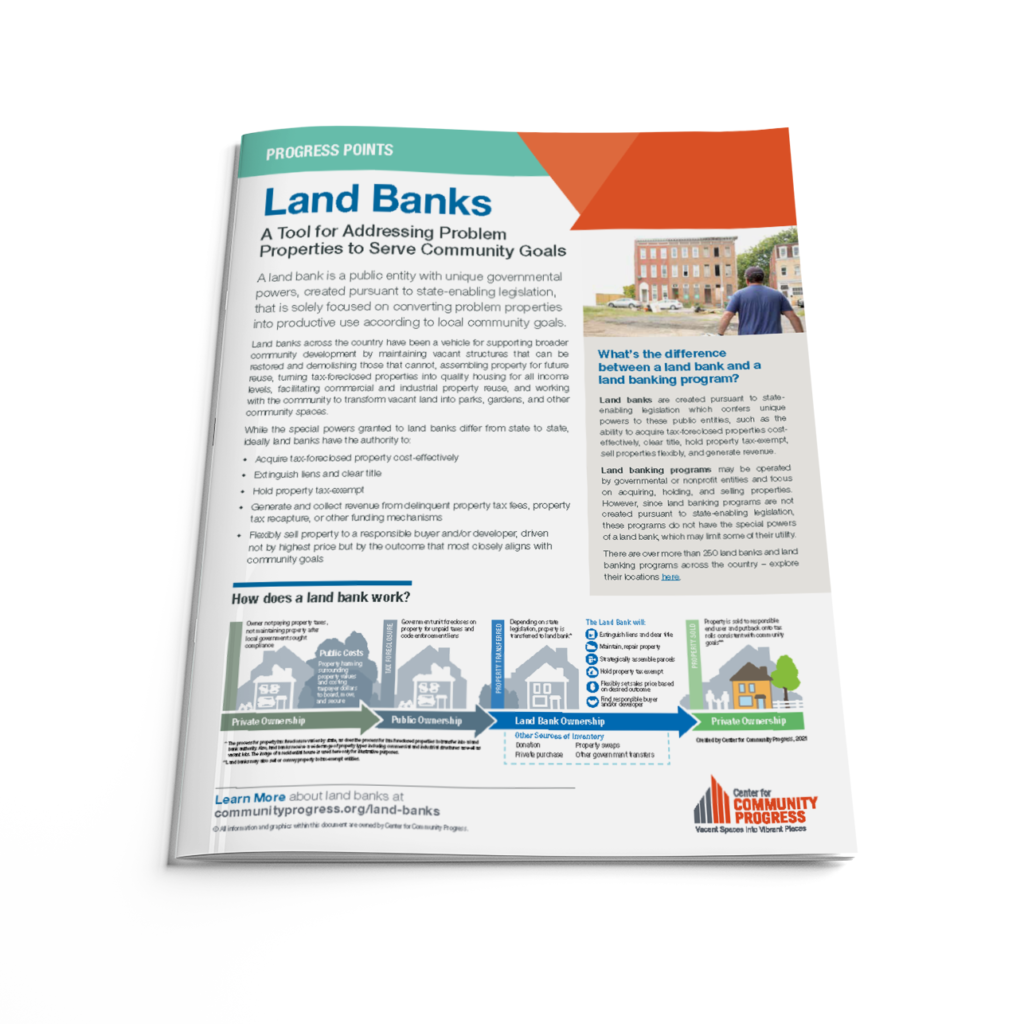 Progress Points: Land Banks