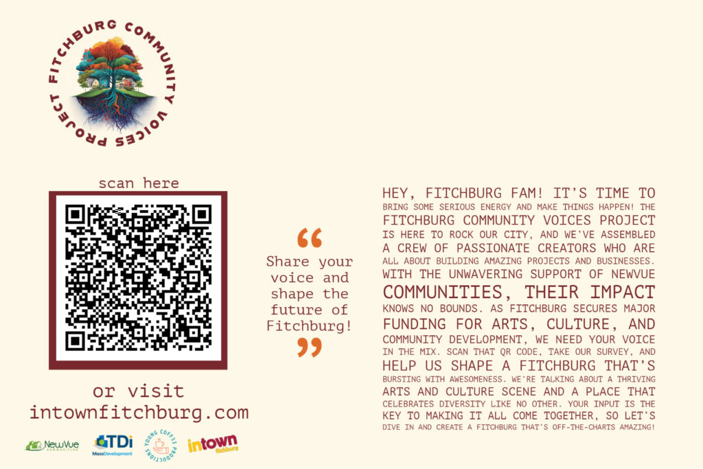 Community Voices Project mailer (back).