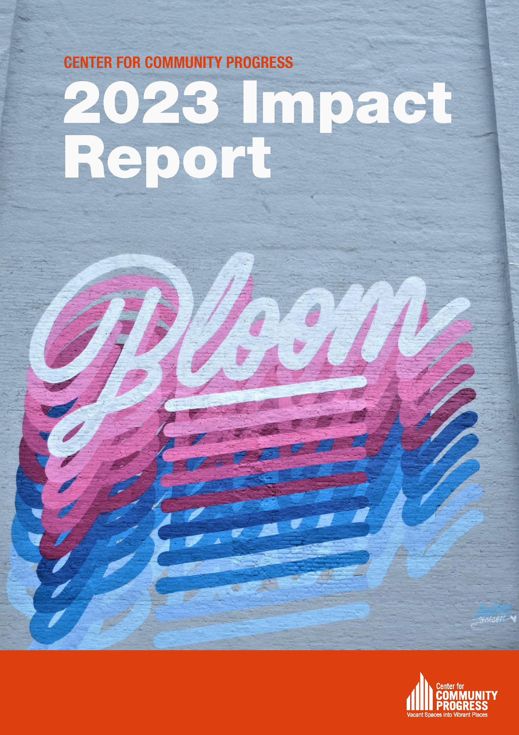 2023 Community Progress Impact Report Cover Page