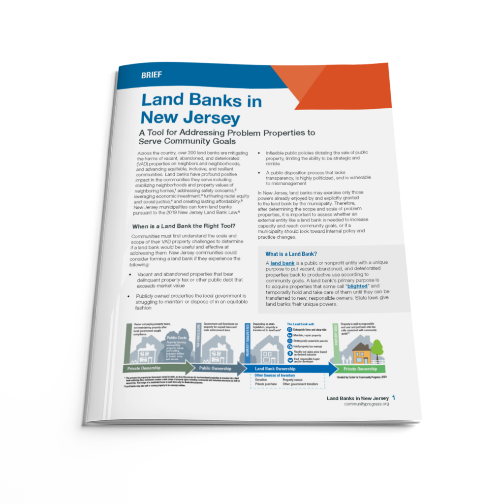 Land Banks in New Jersey 101