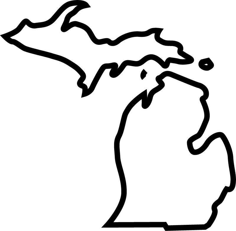 Outline of the state of New York, with a yellow dot on Rochester.